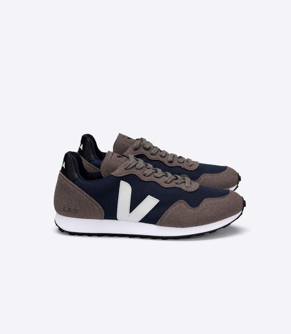 Veja Trainers Mens Grey/Black/White - Sdu Rec Alveomesh Nautico - DVZW-37268